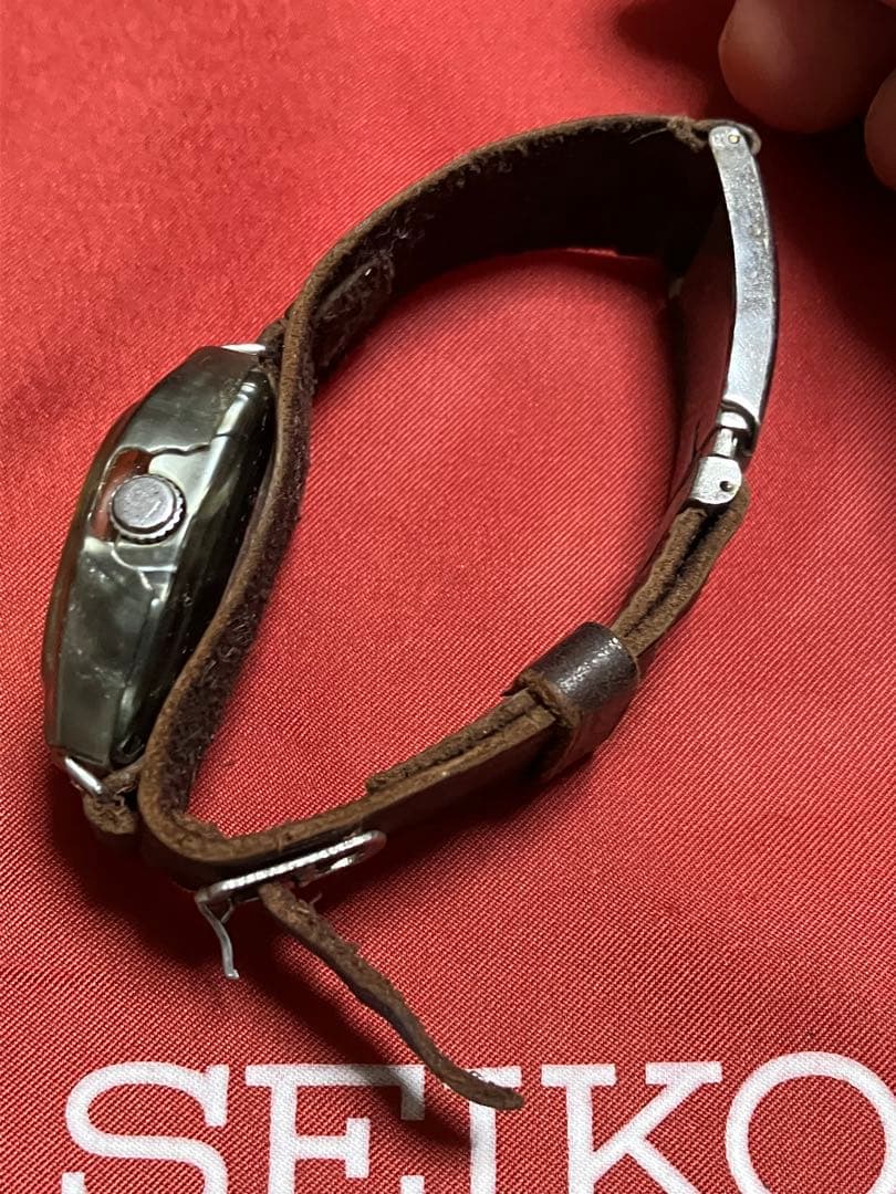 セイコー精工舎モリス10型二重防塵ケース入りパリス環ベルト着、問題ない稼働品