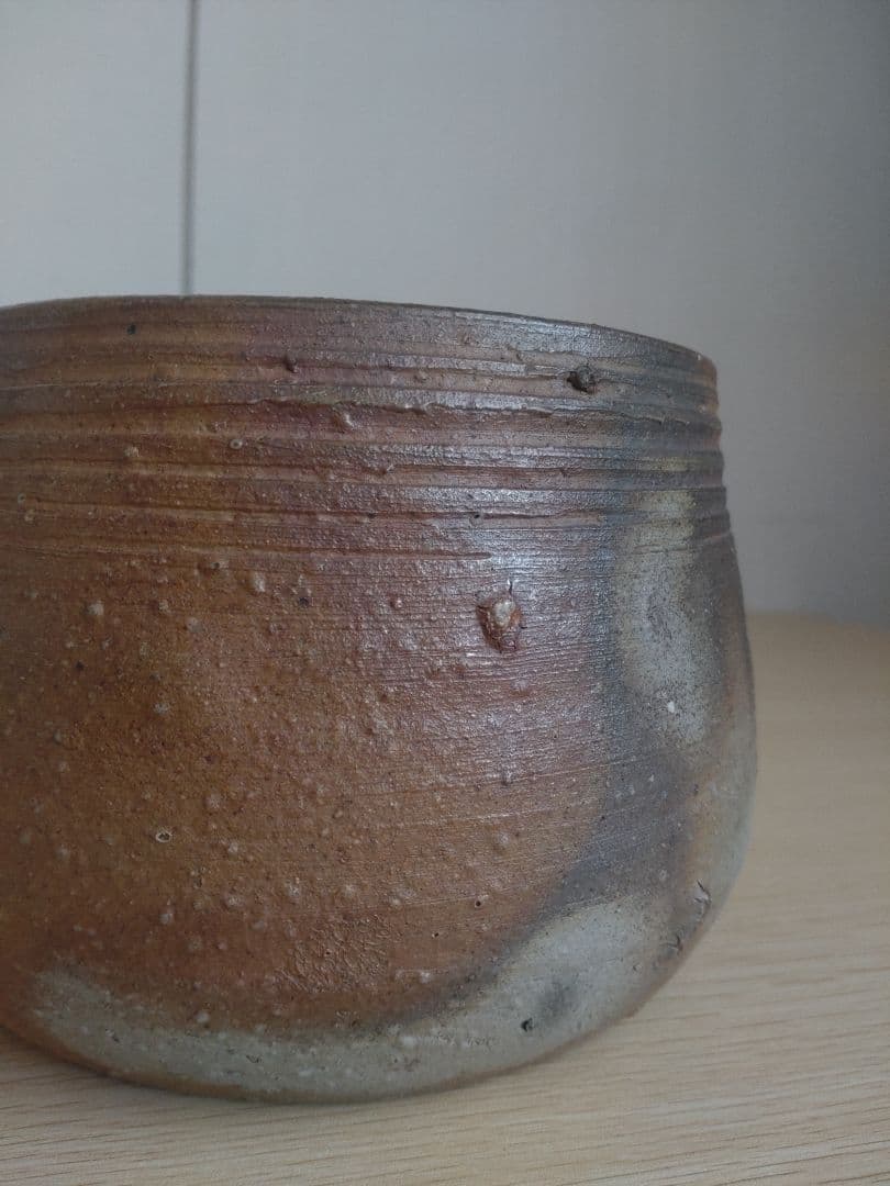 備前名工】乗松俊行 建水 茶道具 生花 窯変 茶碗 金重陶陽 山本陶秀