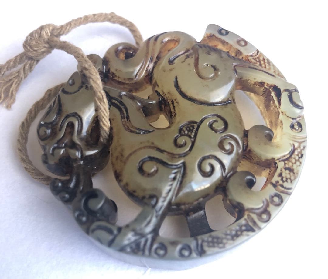 玉石アンティークオブジェ魔除け怪物怪獣 - メルカリ