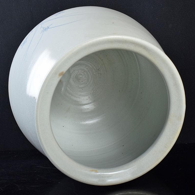 銀杏の木 様専用 安東五作 樊川窯 青華 花文 水指 共箱 M R8709B