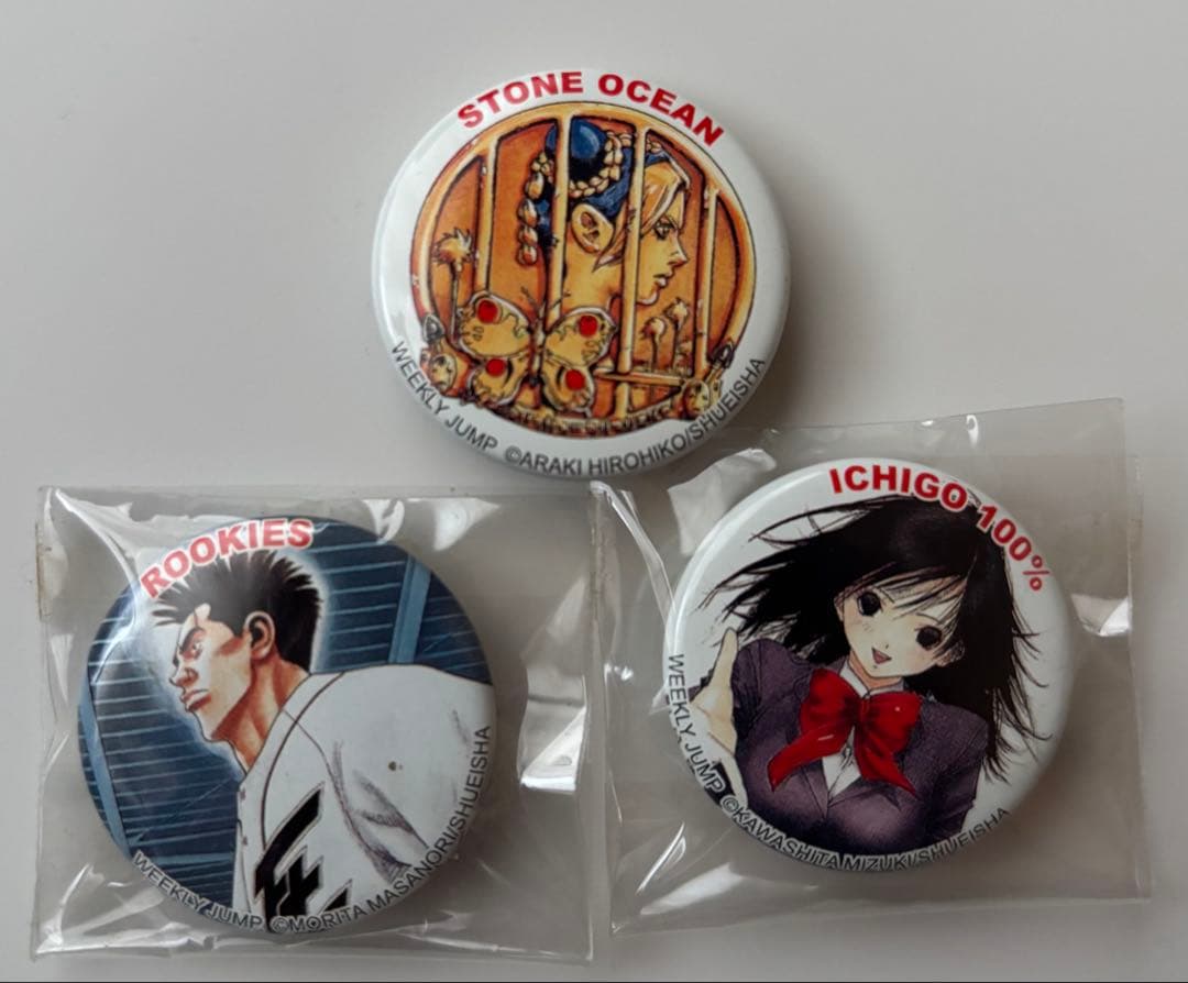 ジョジョの奇妙な冒険 第6部 ストーンオーシャン 空条徐倫 非売品 缶バッジ　他