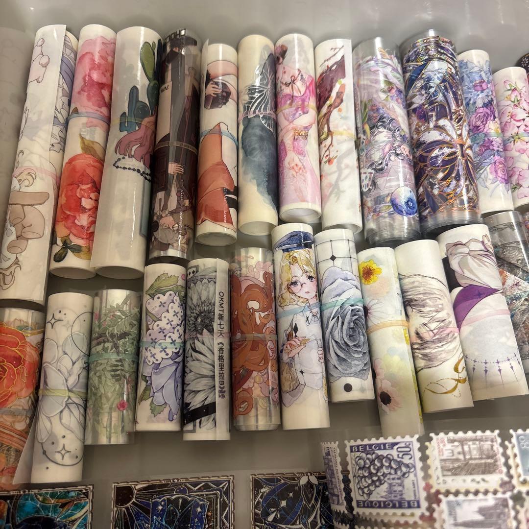 海外マステ 切り売り まとめ売り 装飾マステ マスキングテープ シール