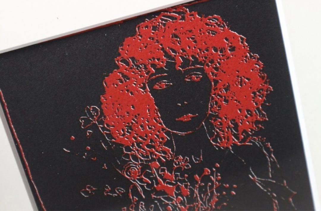 本物　ジャン・ジャンセン  グリーティングカード　リトグラフ 2002年 額装