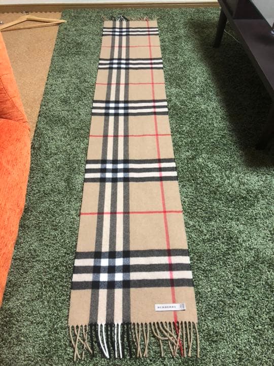 BURBERRY バーバリー マフラー カシミア100％ 180x31cm ビッグチェック