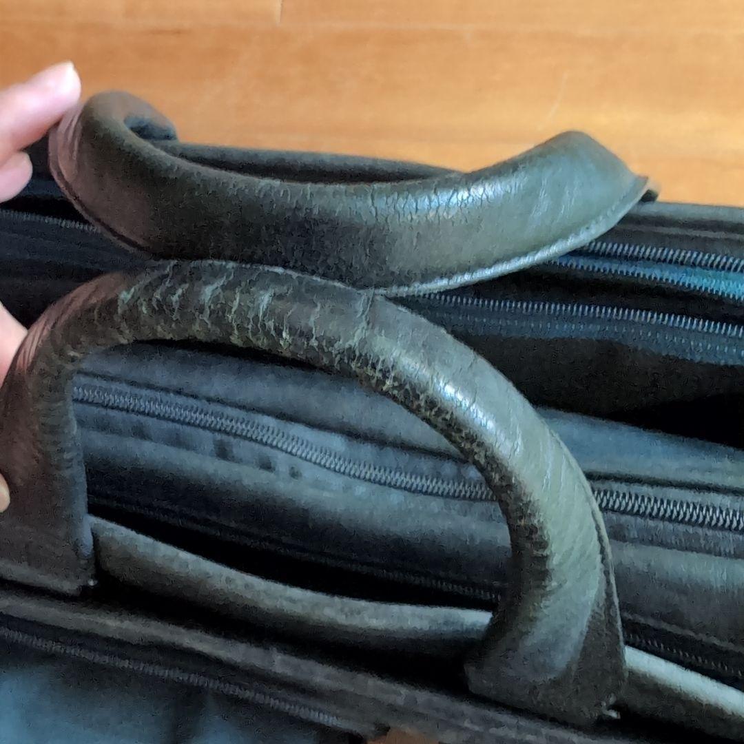 TUMI エクスパンダブルオーガナイザーラップトップブリーフ　オールレザー黒