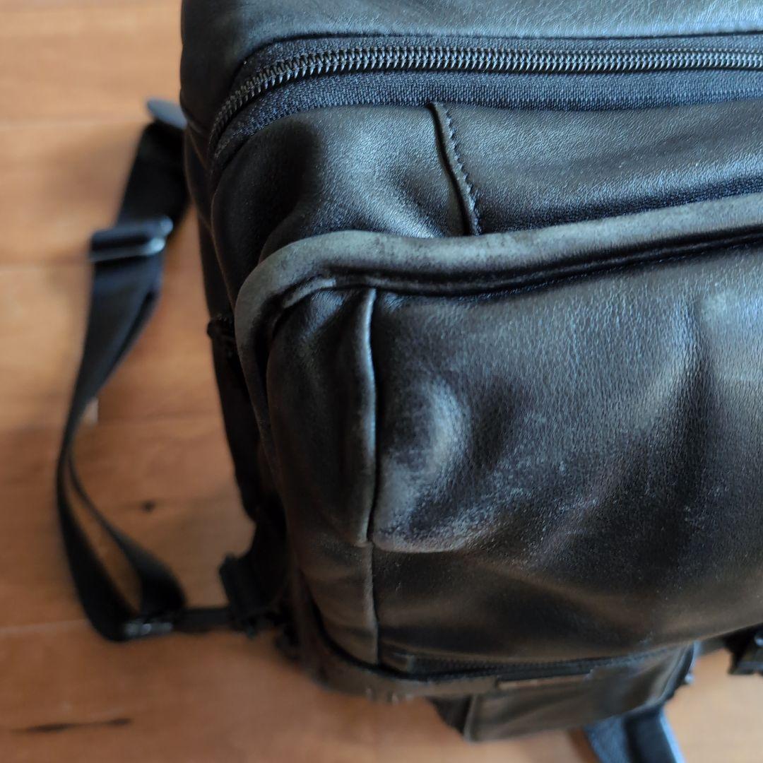 TUMI エクスパンダブルオーガナイザーラップトップブリーフ　オールレザー黒