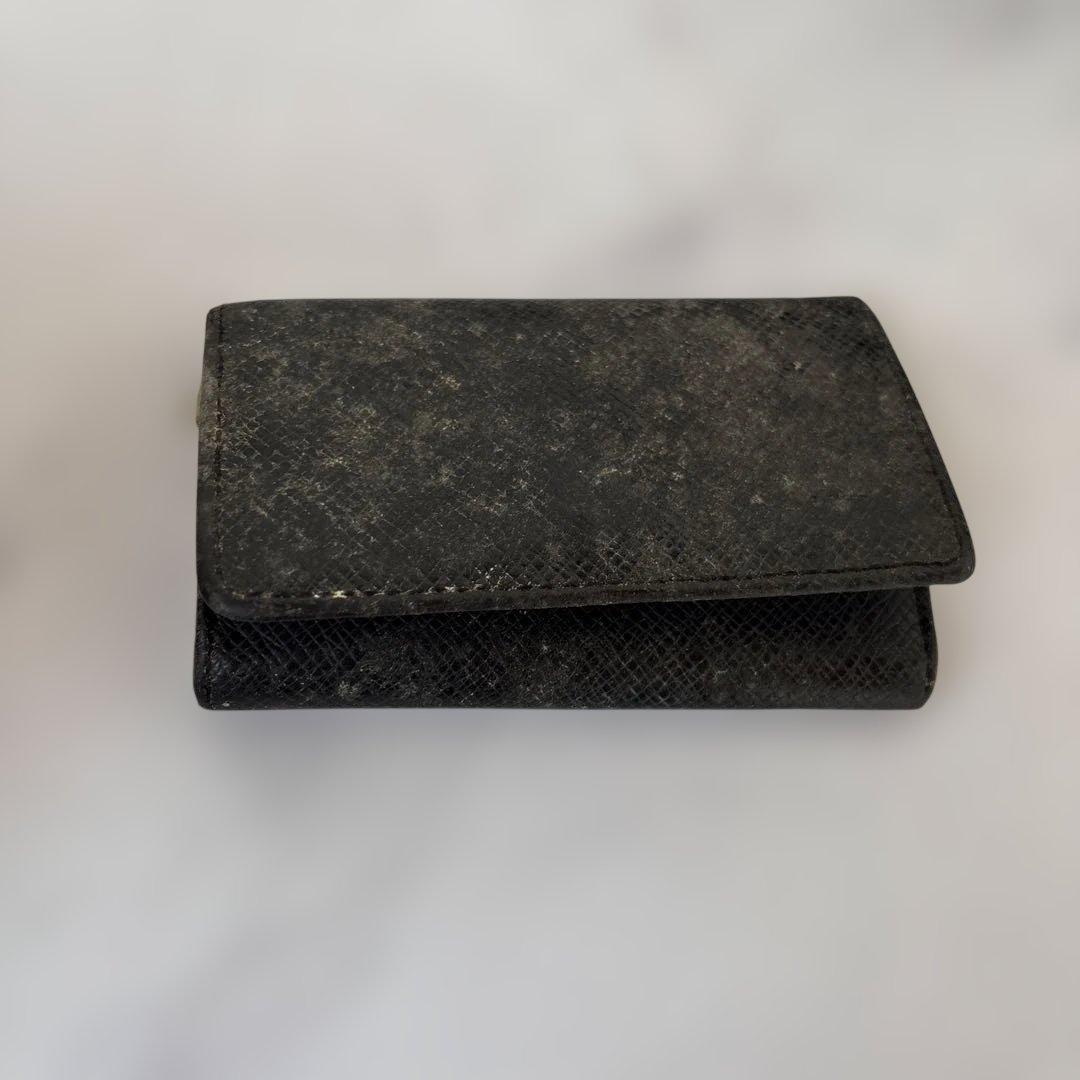 LOUIS VUITTON ブラック レザー キーケース - メルカリ