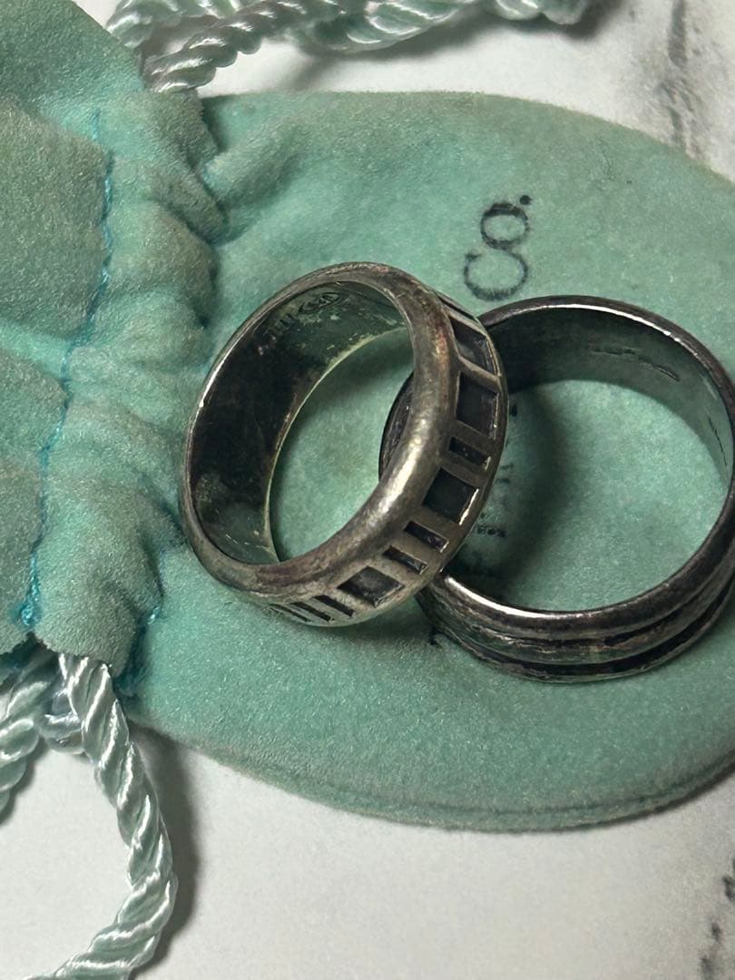中*吉様 ティファニー 指輪 シルバーリング 13号 16号 詳細不明