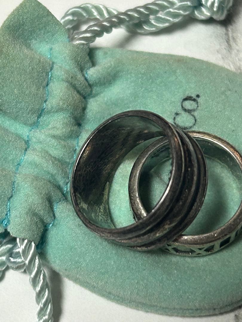 中*吉様 ティファニー 指輪 シルバーリング 13号 16号 詳細不明