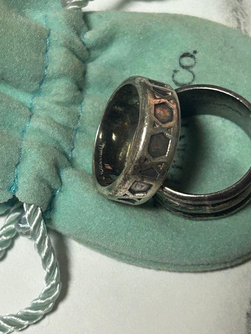 中*吉様 ティファニー 指輪 シルバーリング 13号 16号 詳細不明