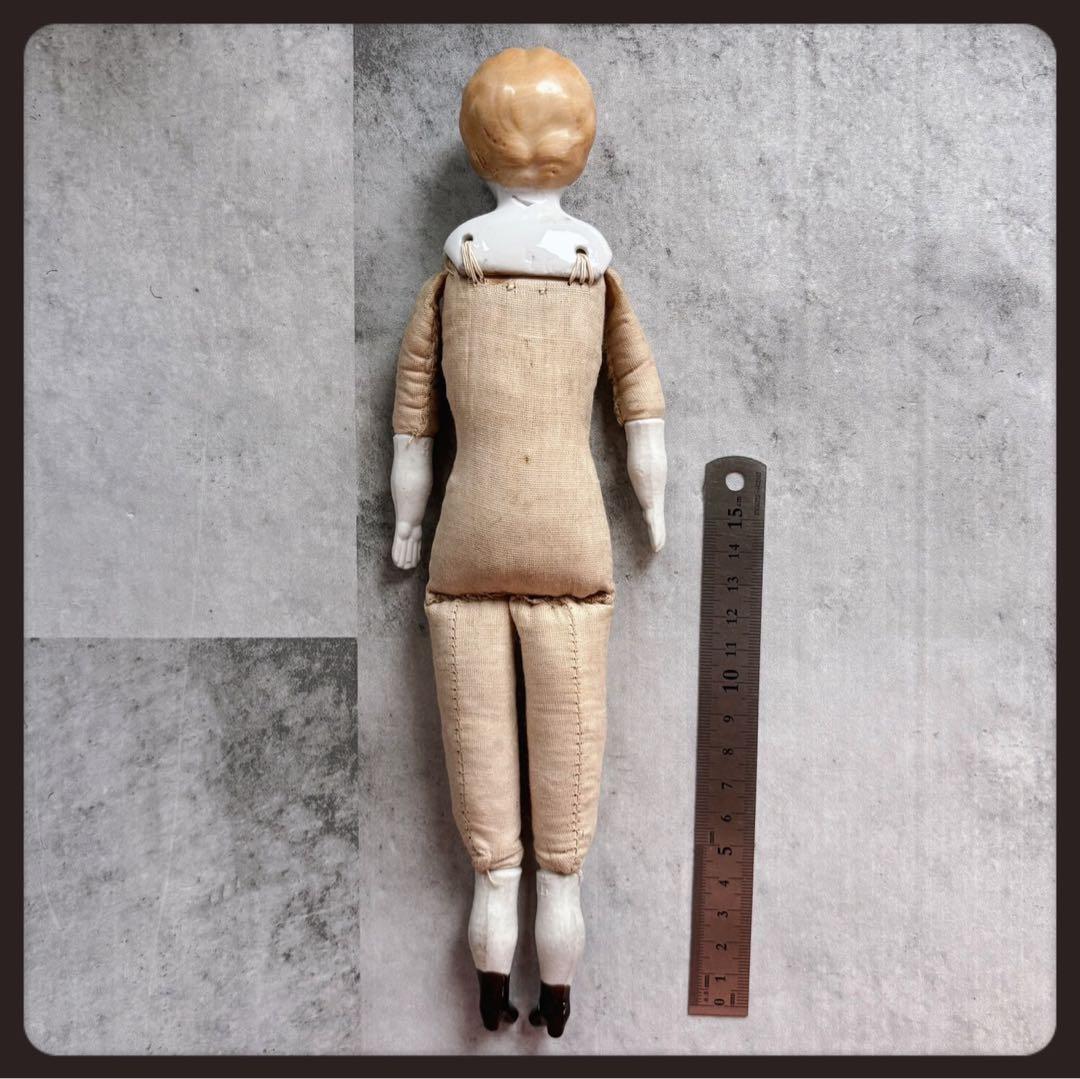 アンティーク ブロンドチャイナヘッドドール ビスクドール