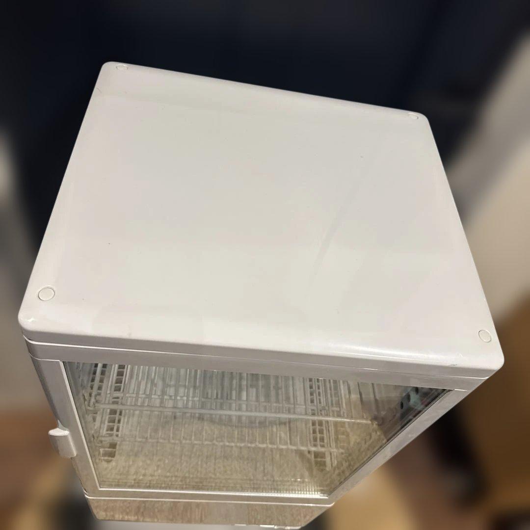 テンポス 4面ガラス冷蔵ショーケース 58L 白 TBSC4-058-WH