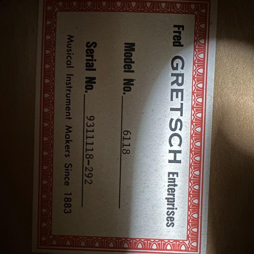 Gretsch グレッチ 6118 anniversary 93年 ハードケース