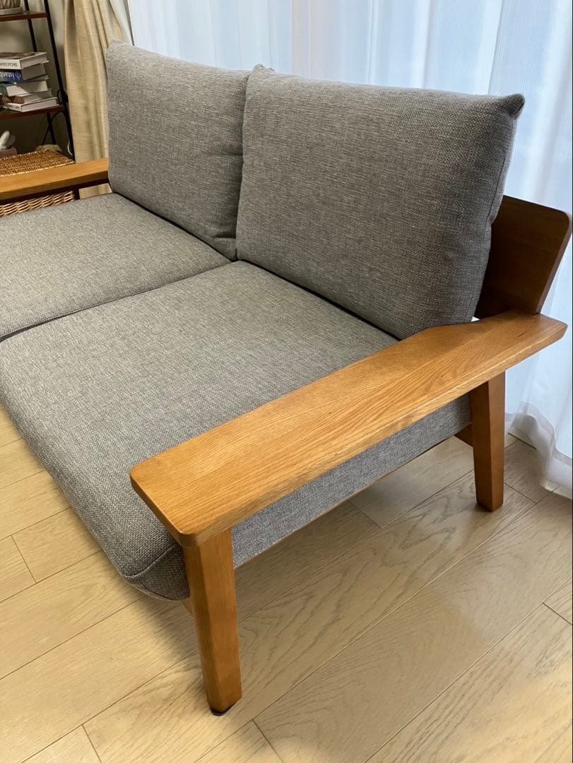 unico 2人掛け ソファ グレー KIRP 美品