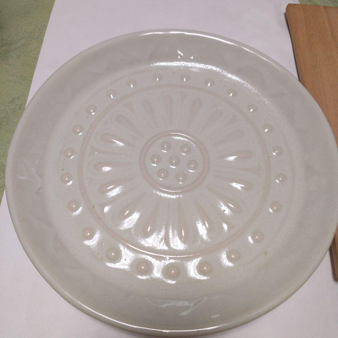 模法隆寺古瓦飾皿 楽斎(24cm大皿)