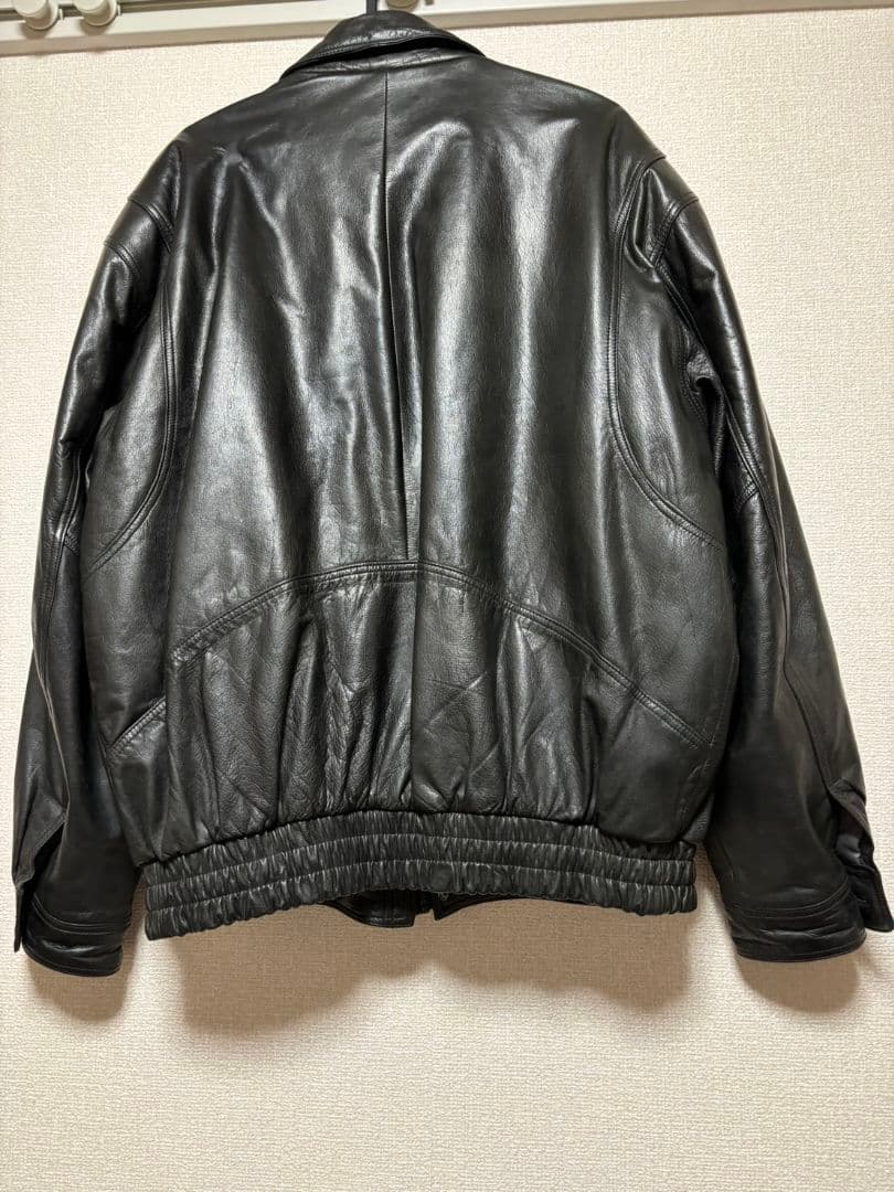 最終値下げ 80s Nicole St Gilles ブラック レザージャケット メンズ