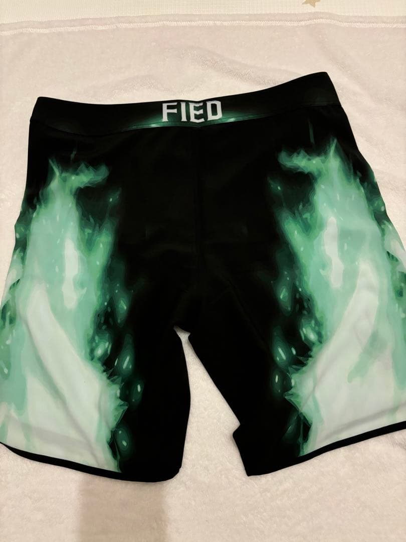 FIEDファイド サーフパンツ 水着 サイズ32 黒・緑 フィジーク メンズ
