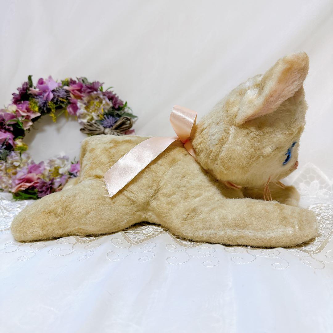 ❤️レア❤️アンティーク　白猫のぬいぐるみ　ニッカーボッカー　ビンテージ　ねこ