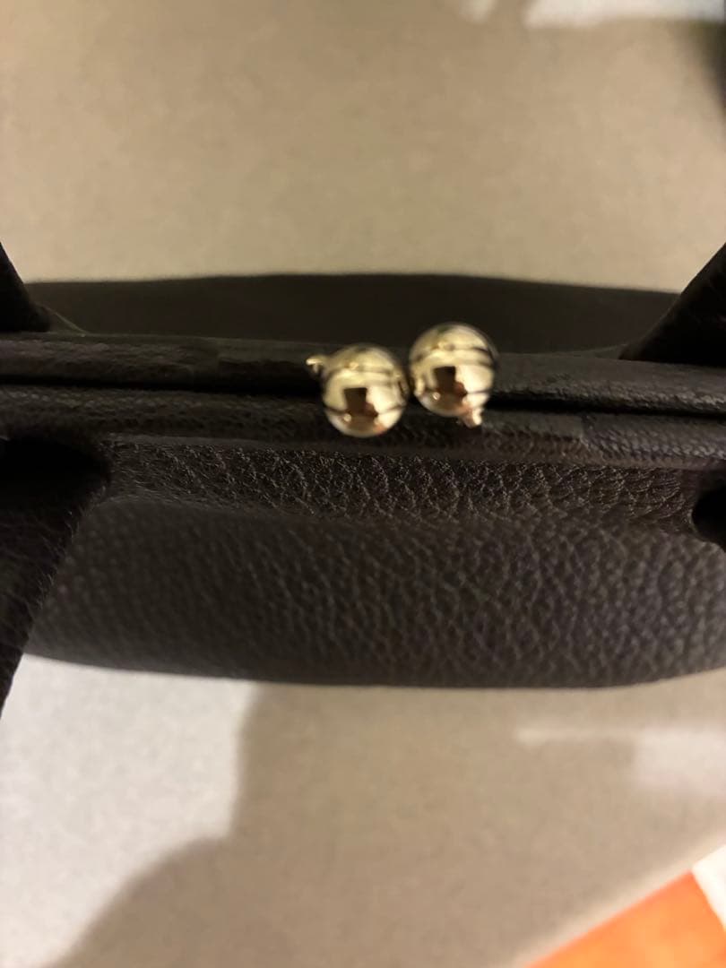 中川政七商店　鹿革のがま口ハンドバッグ