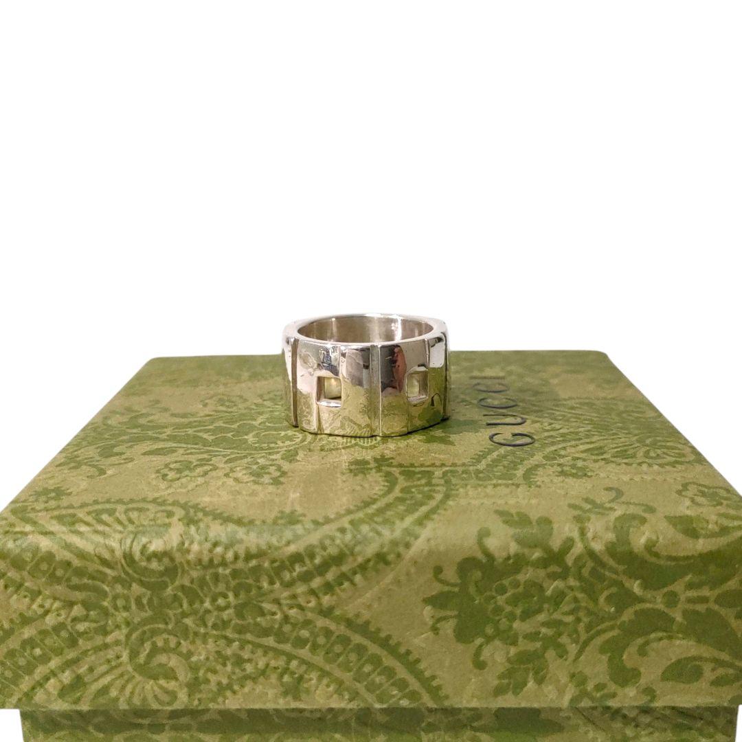 ＊グッチ　SV925　リング　指輪　16号　ヴィンテージ　希少　研磨仕上げ済み