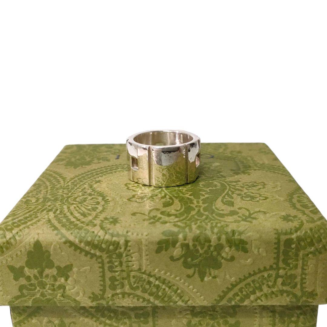 ＊グッチ　SV925　リング　指輪　16号　ヴィンテージ　希少　研磨仕上げ済み