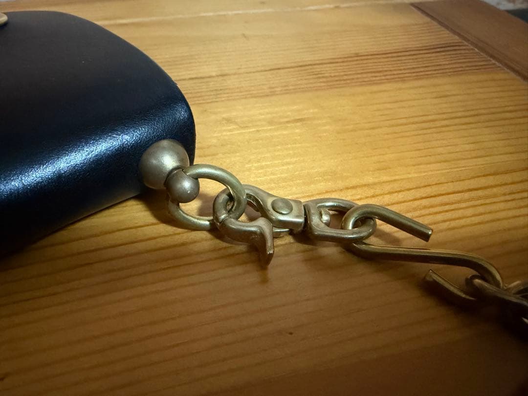 god fish 手縫い　トラッカーウォレット　革蛸　亀太郎　ブッテーロ