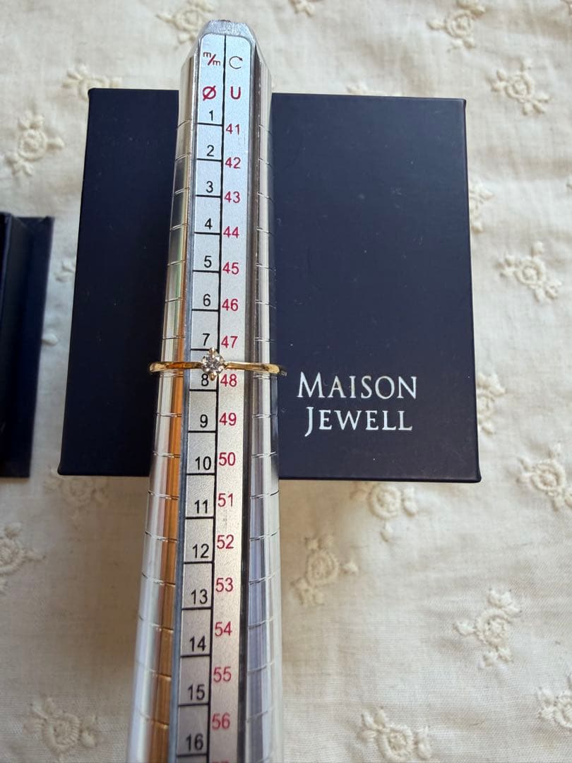 MAISON JEWELL ダイヤモンドリング 8号 10金