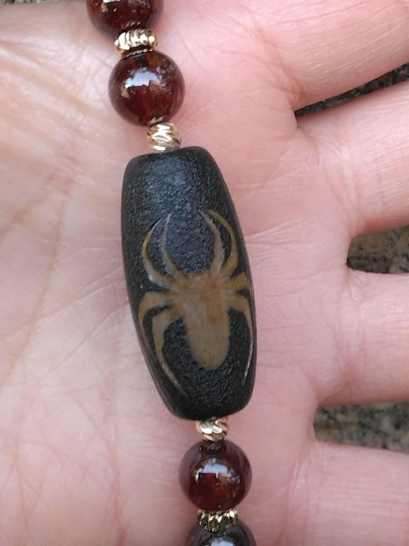 蜘蛛天珠➕福寿天珠ブレスレット⭐火供天珠❇護符霊符強力⭐龍神ζ生霊返し⭐呪詛返し