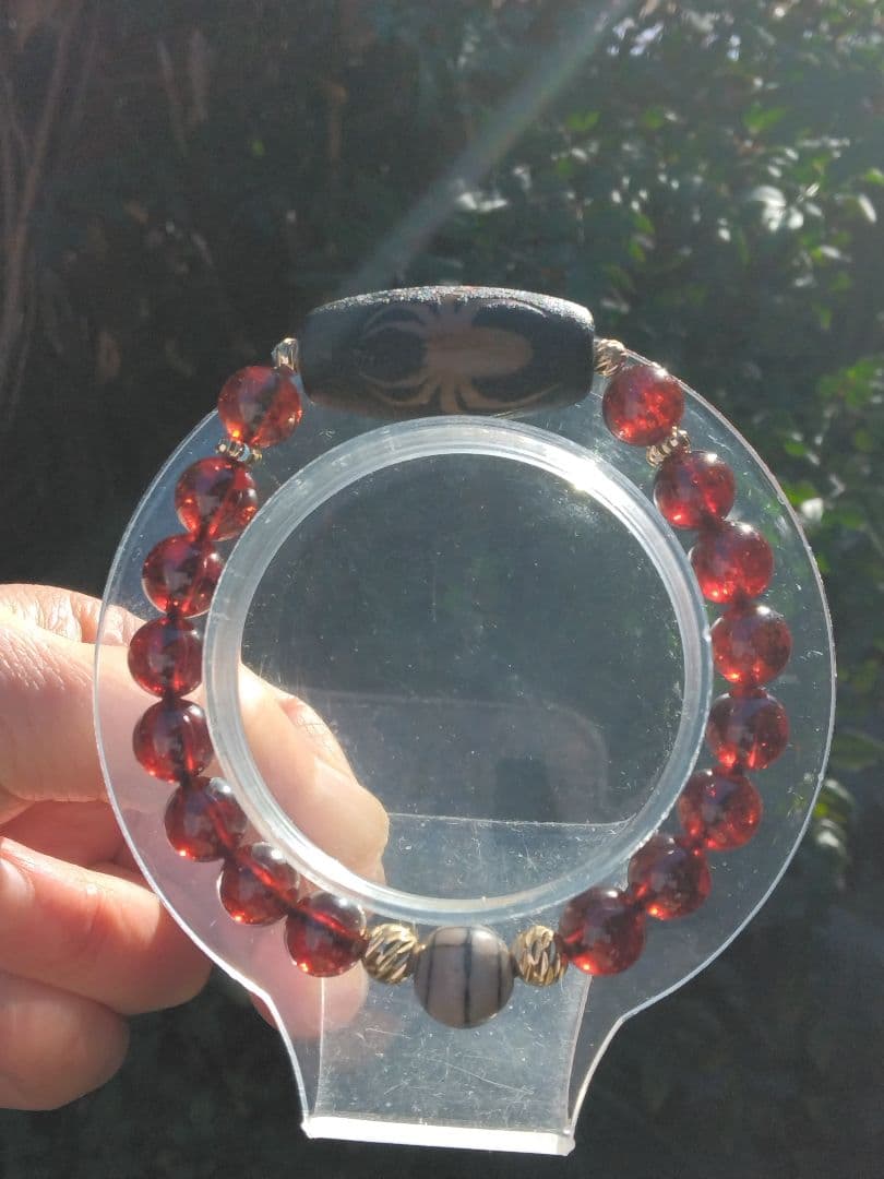 蜘蛛天珠➕福寿天珠ブレスレット⭐火供天珠❇護符霊符強力⭐龍神ζ生霊返し⭐呪詛返し