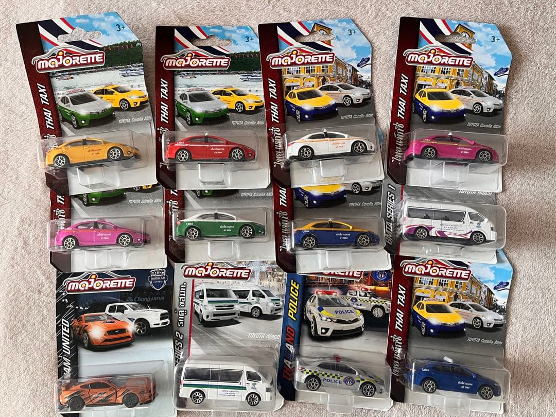 タイ　Majoretteミニカー箱入り12台セット