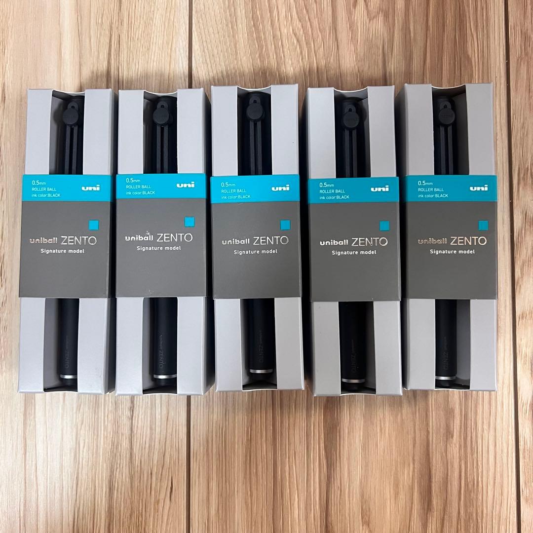 5本セット！ユニボールゼント シグニチャーモデル 0.5mm メタリックブラック