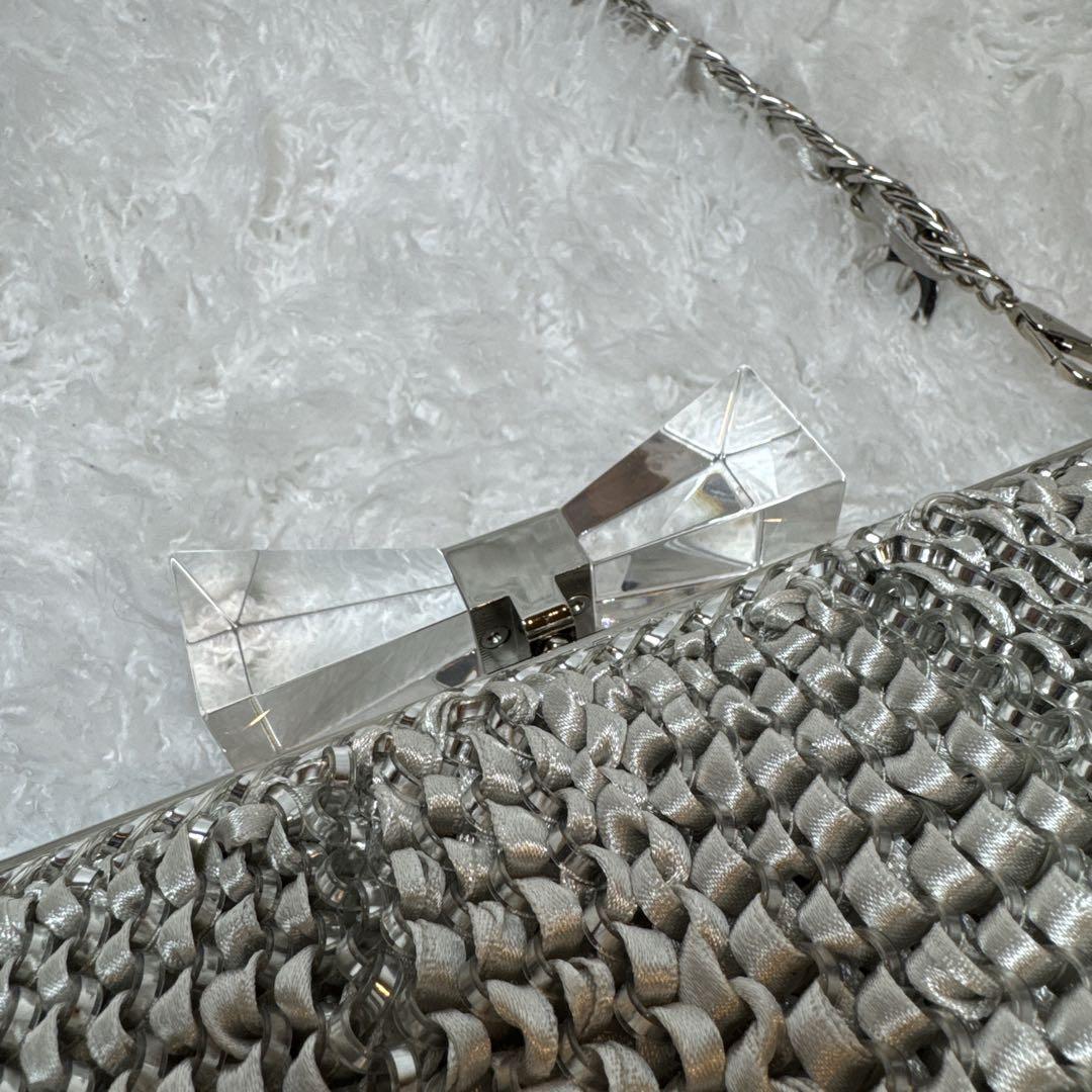 アンテプリマ クリスタッオフィオッコ ワイヤー 2way バッグ リボン がま口