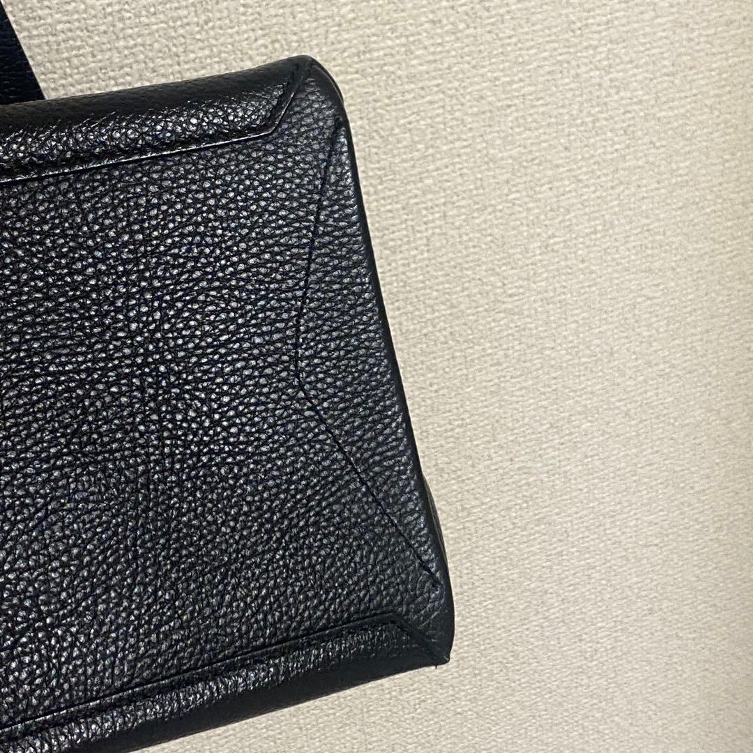 【美品】GIANNI CHIARINI オリガミ M 2wayバッグ 黒