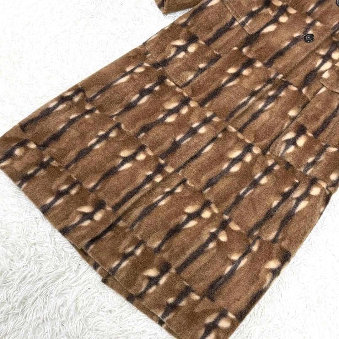 極美品】フェラガモ チェスターコート アルパカ混 モヘヤ混 マキシ丈