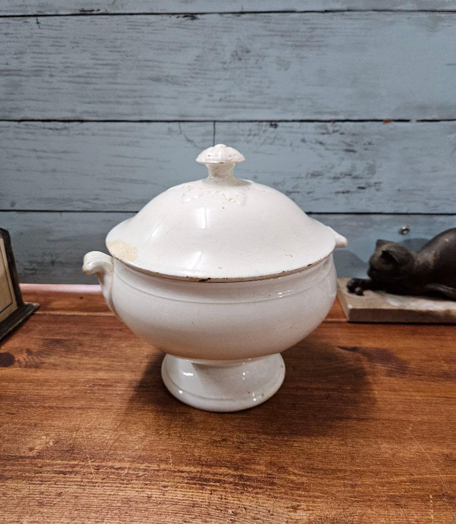 フランスアンティーク NIDERVILLER 小さなスーピエール ポット