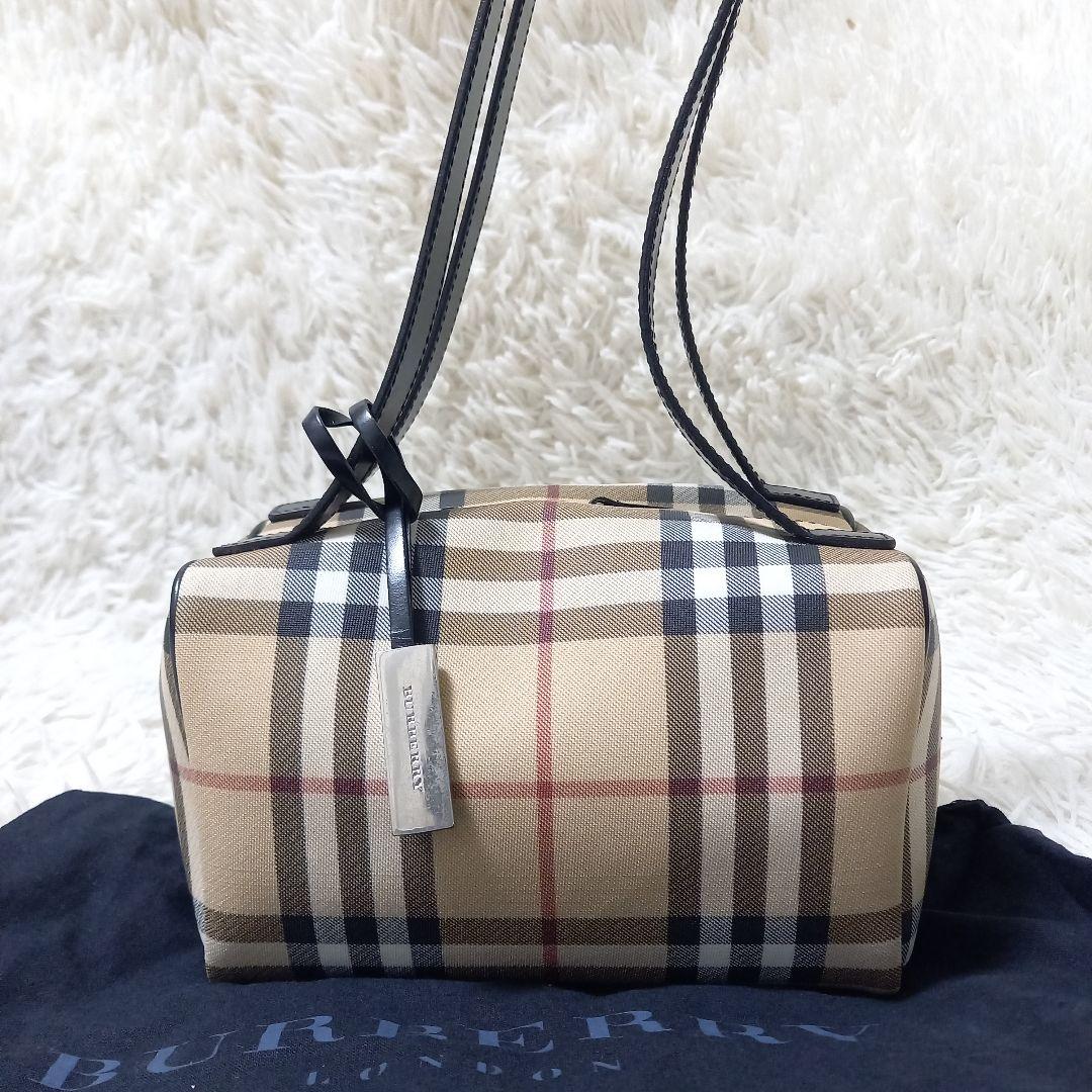 ●良品●　BURBERRY　ノバチェック　ハンドバッグ　ミニ　トート　保存袋付き