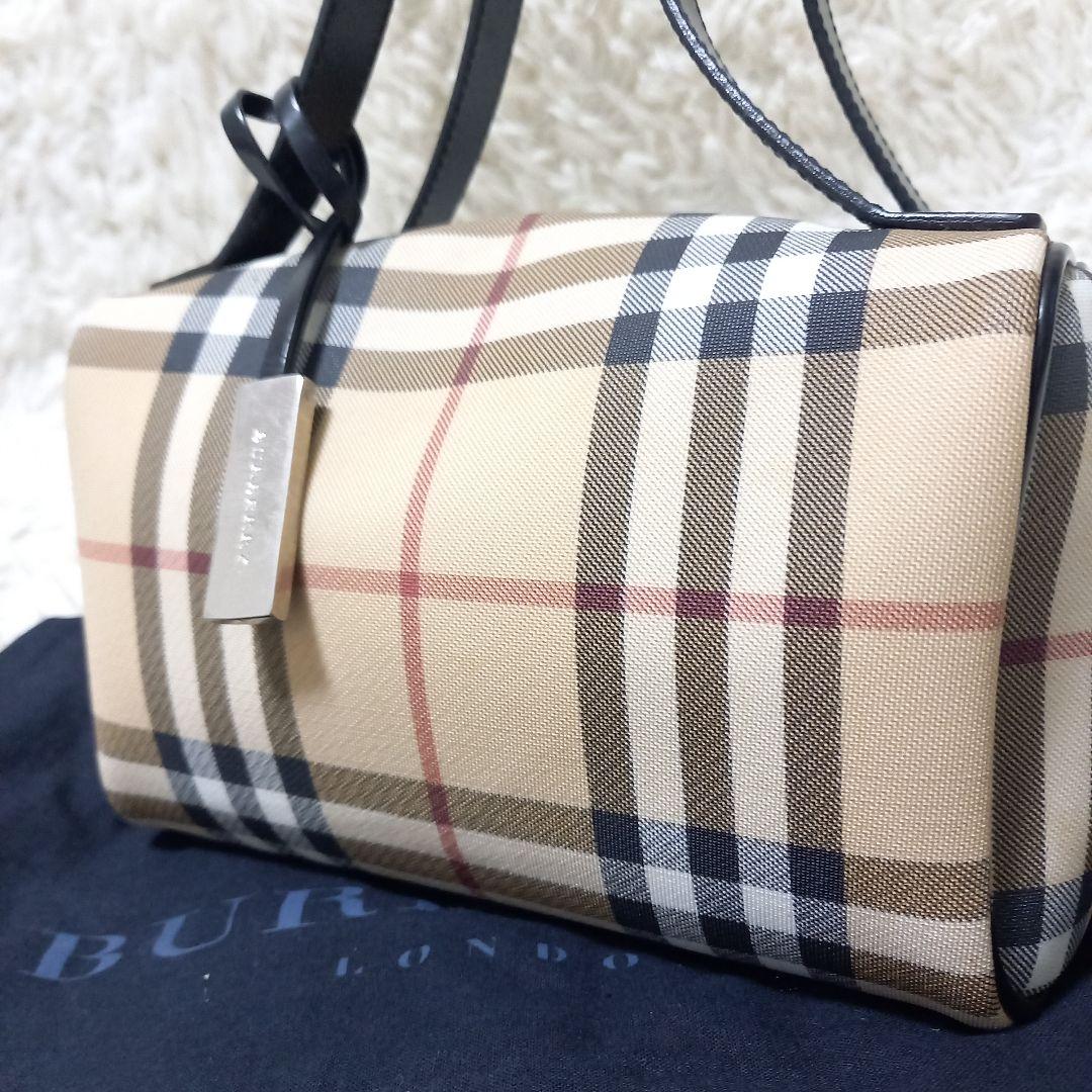 ●良品●　BURBERRY　ノバチェック　ハンドバッグ　ミニ　トート　保存袋付き