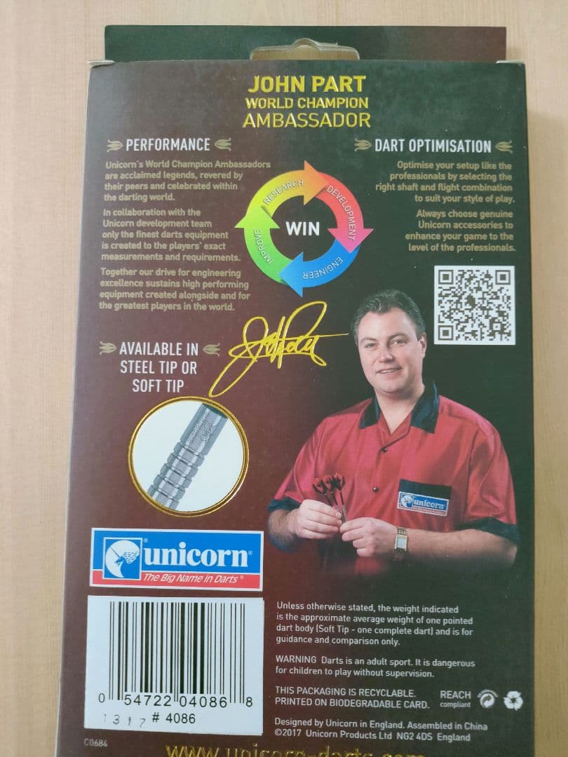 unicorn world champion John Part ソフトダーツ - メルカリ