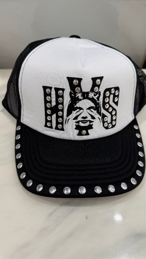 新品未使用】ヒステリックグラマー スタッズメッシュキャップ -009