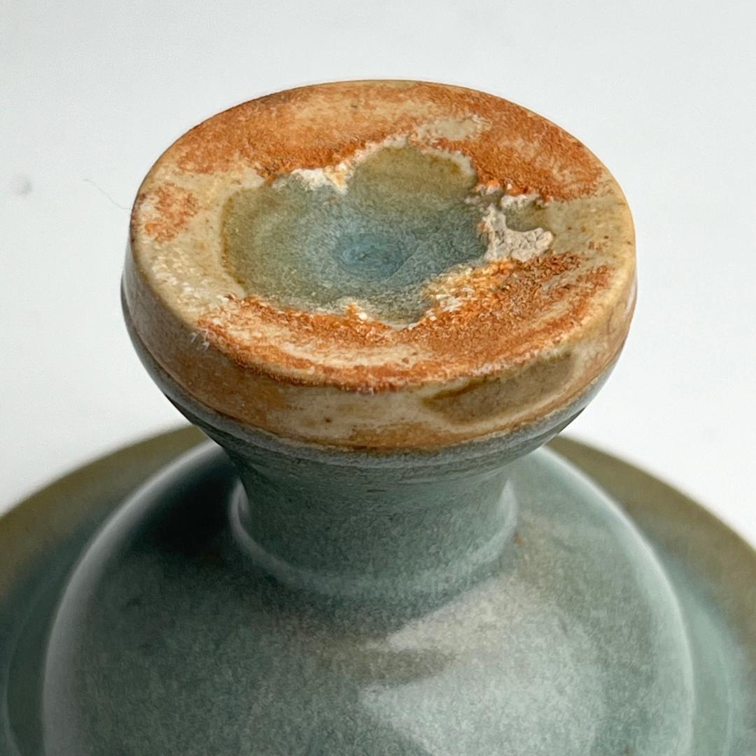 鈞窯天藍釉紫斑高足盃台 唐物 中国古玩 中国美術 A926