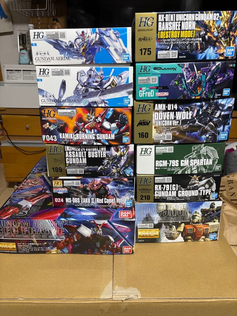 ガンプラ　まとめ売り　mg hg12体セット MG(マスターグレード) ガンプラ 12体セット
