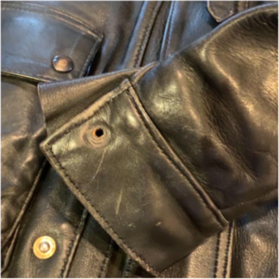 90's ビンテージ シングルライダース レザージャケット