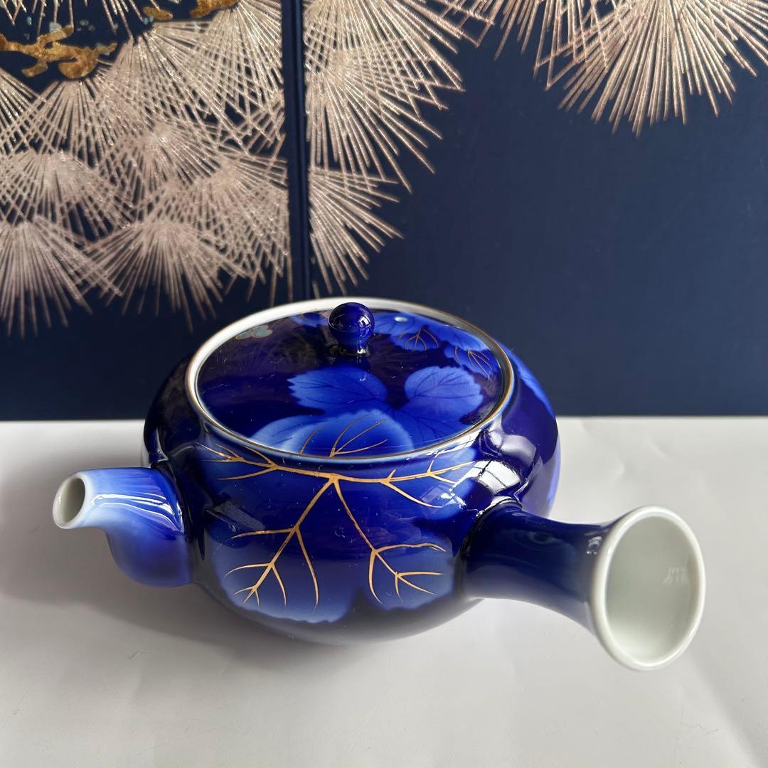 有田焼 深川製磁 瑠璃葡萄文 急須 湯呑み5客セット - メルカリ