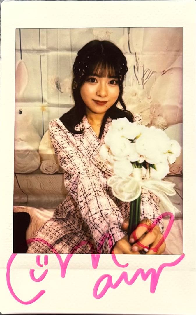 まるぴ 直筆サイン入りチェキ 少年チャンピオン まるぴ 直筆サイン入り