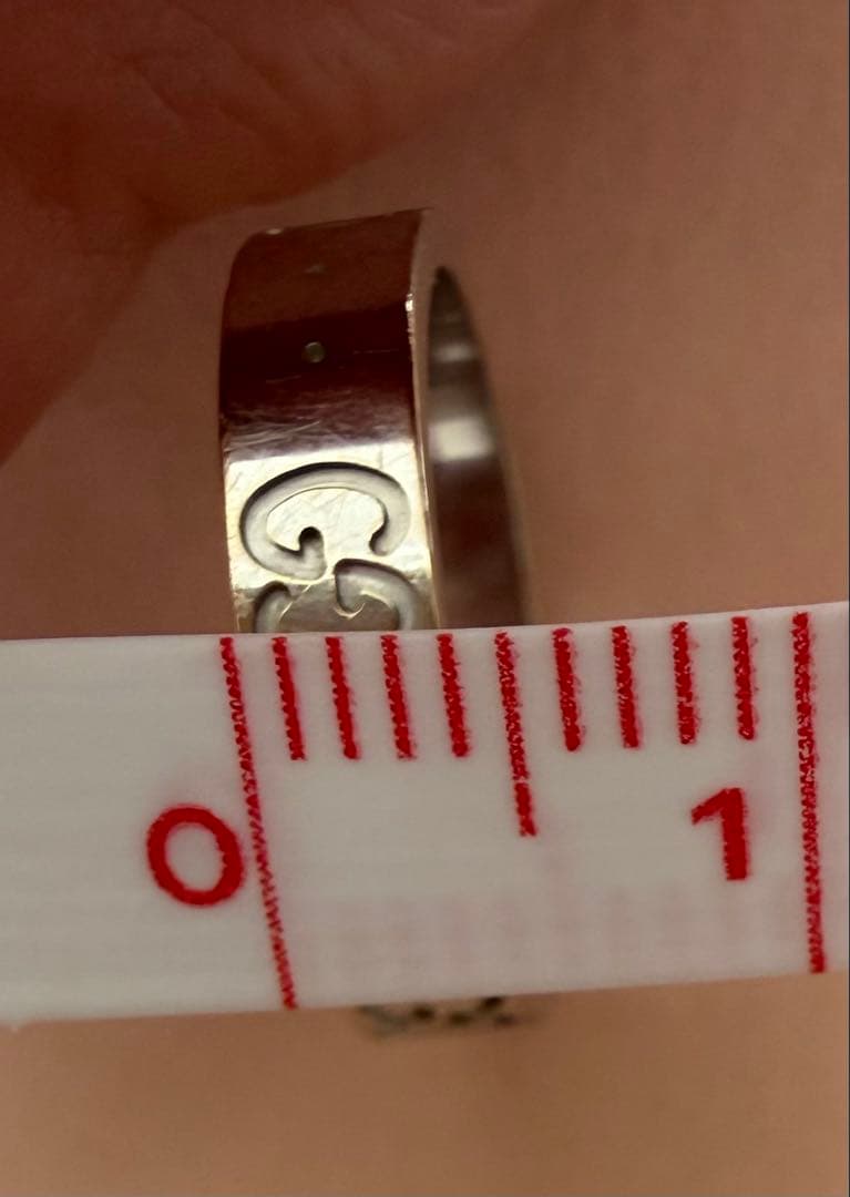 GUCCI ICONリング K18 ホワイトゴールド 10号