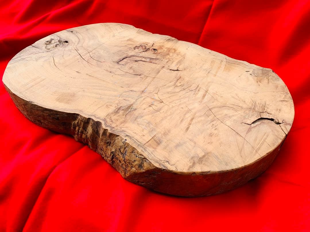 一枚板 花台 盆栽台 置き台 飾り台 無垢 昭和レトロ アンティーク 古道具