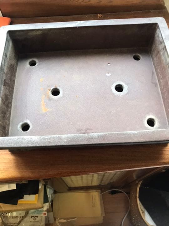 盆栽鉢 時代盆栽鉢水庄園雲足枠有長方鉢