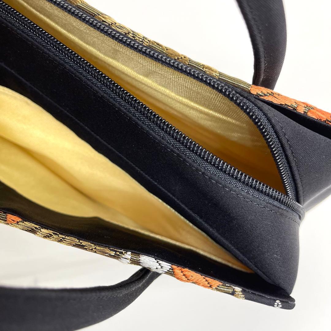 レモンです❣️【着物と帯 時流】B25164◆和装 カジュアルバッグ◆西陣織