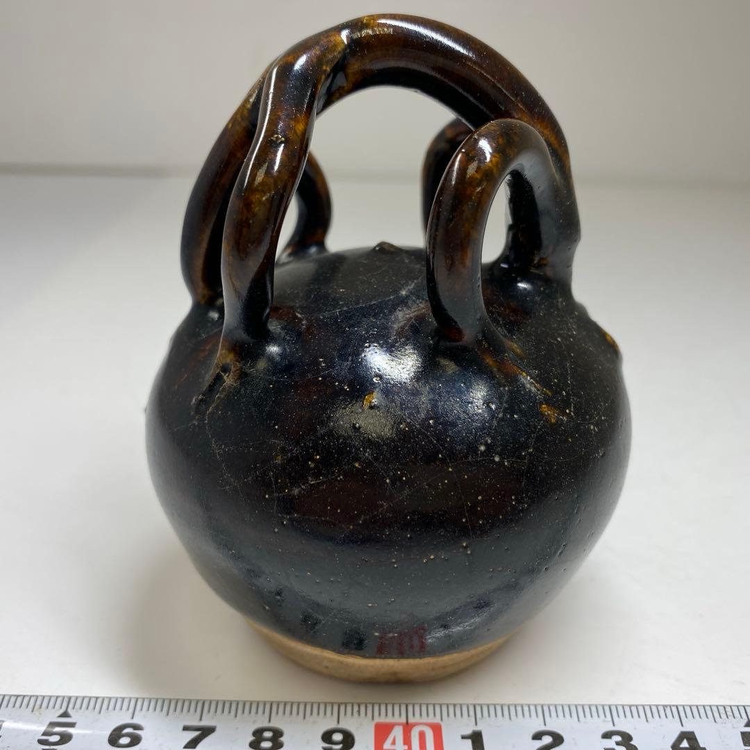 専用　中国宋時代　黒紬水滴　高さ10㎝　東な7-0329☆2F