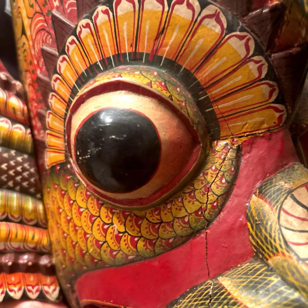 ヴィンテージ インドネシア ヒンドゥー教の神様ガルーダのとてつもない